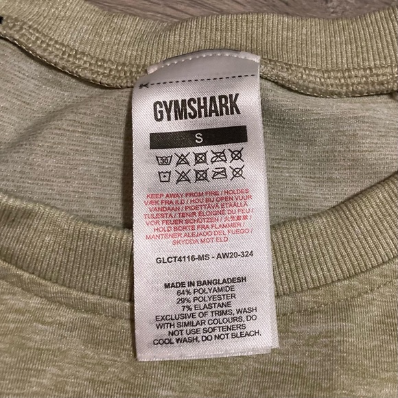 Gymshark adapt marl seamless cropped top in moss grey, S - Picture 5 of 5